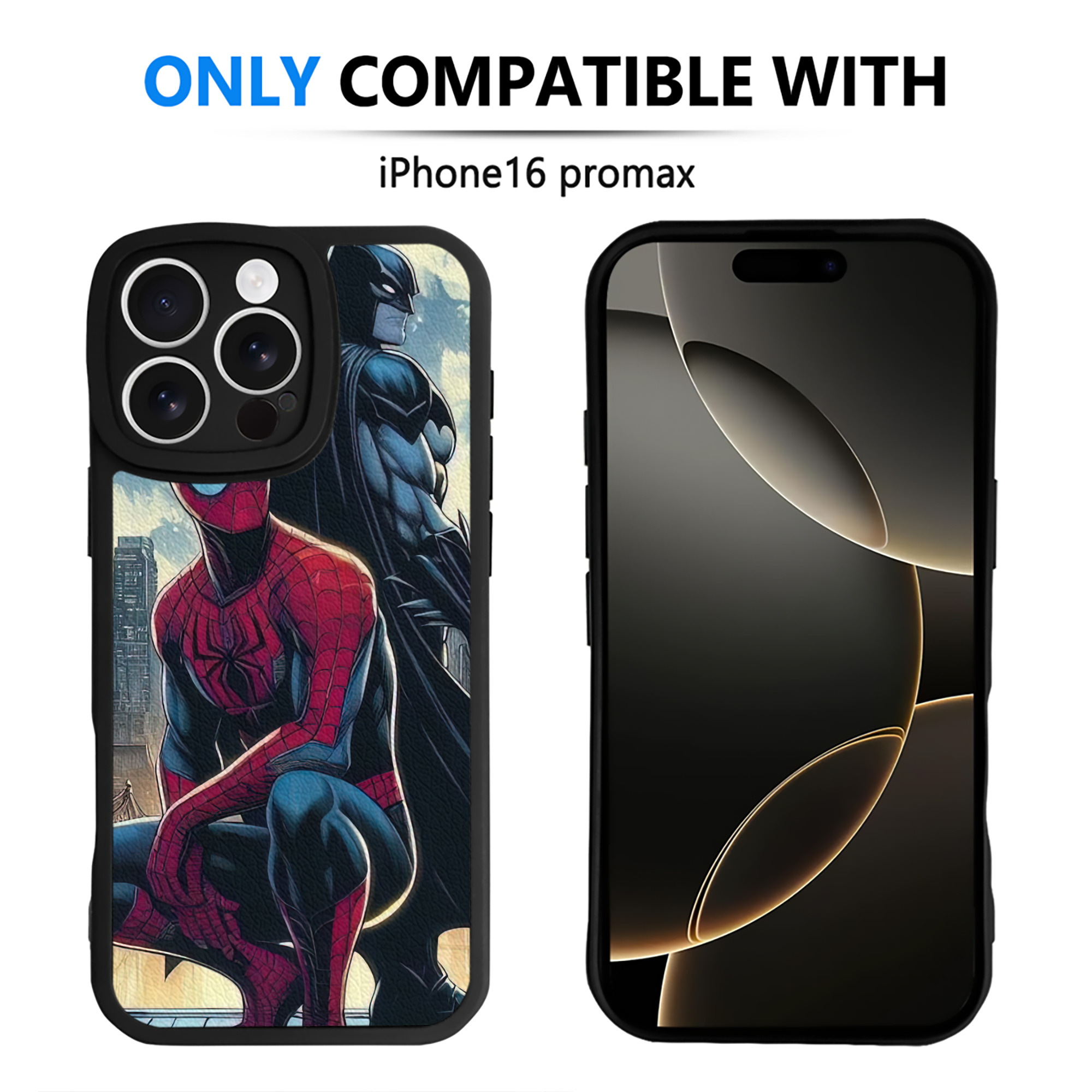 Spider Man スパイダーマン 【iPhone 16シリーズ対応】シリコンスマホケース（レザー調） 材質：シリコン